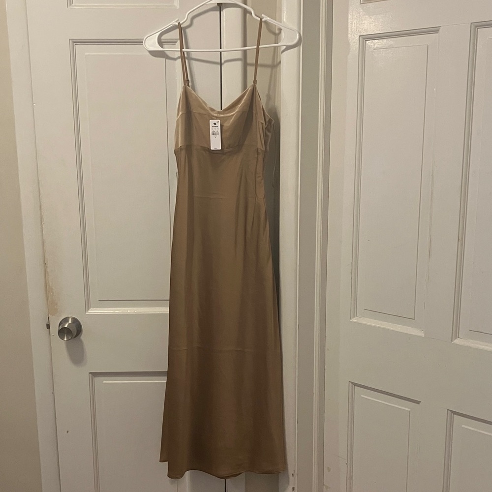 Express Tan Midi Dress